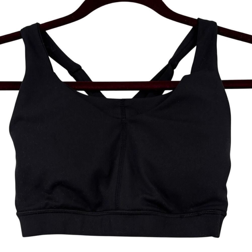 Soybu Sports Bra Womens Size S Black Cross Back UV Protection Wicking Stretch